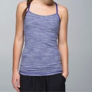 lululemon athletica purple power Y Tank Top sz 12
